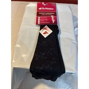 Compression Knee High Socks Dr. Motion Floral Gradated One Pair Womens 9-11